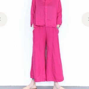 CP shades linen Wendy crop size small fuschia